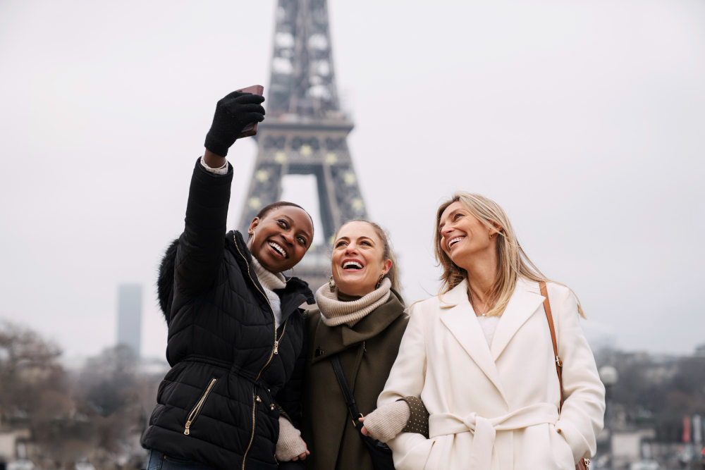 Mariana São Paulo, selfie de sua viagem na Europa